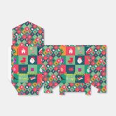 メリーモダンエレガントクリスマス休暇 フェイバーボックス (折り畳みなし)