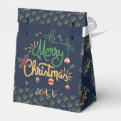 メリーモダンエレガントクリスマス休暇 フェイバーボックス (裏面サイド)