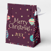 メリーモダンエレガントクリスマス休暇 フェイバーボックス (裏面サイド)