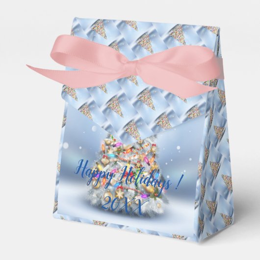 メリーモダンエレガントクリスマス休暇 フェイバーボックス (正面サイド)