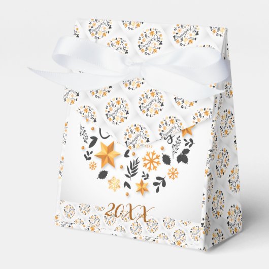 メリーモダンエレガントクリスマス休暇 フェイバーボックス (正面サイド)