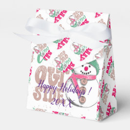 メリーモダンエレガントクリスマス休暇 フェイバーボックス