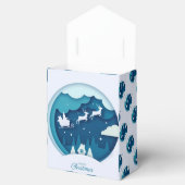 メリーモダンエレガントクリスマス休暇 フェイバーボックス (オープン)