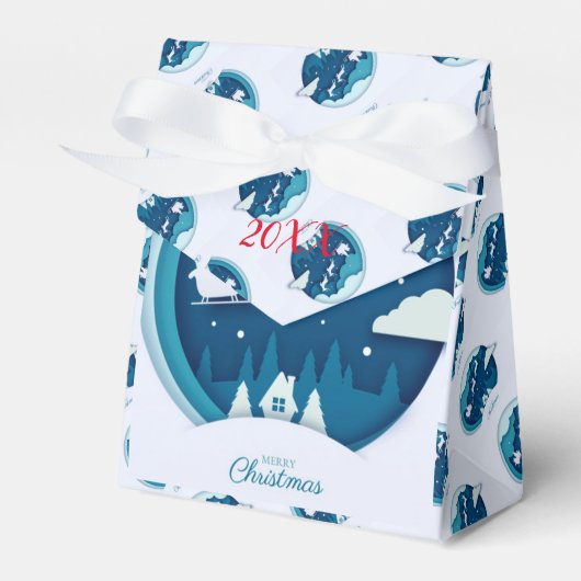 メリーモダンエレガントクリスマス休暇 フェイバーボックス (正面サイド)