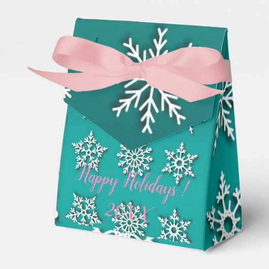 メリーモダンエレガントクリスマス休暇 フェイバーボックス (正面サイド)