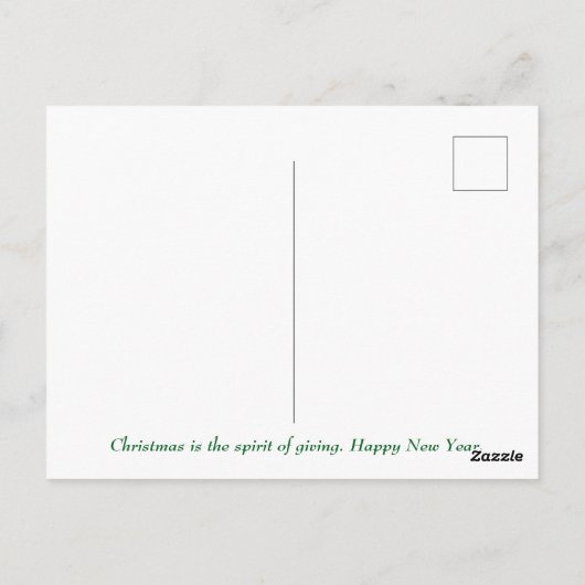 メリーモダンエレガントクリスマス ポストカード (裏面)