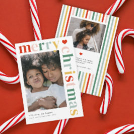 メリーモダンカラフルクリスマスの写真 シーズンカード