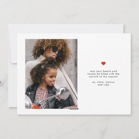 メリーモダンカラフルクリスマスの写真 シーズンカード (裏面)