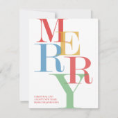 メリーモダンカラフル写真 シーズンカード (正面)