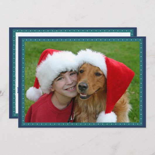 メリーモダンクリスマスと新年おめでとう シーズンカード (正面/裏面)