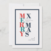 メリーモダンクリスマスと新年の願い シーズンカード (正面)