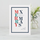 メリーモダンクリスマスと新年の願い シーズンカード (スタンド正面)