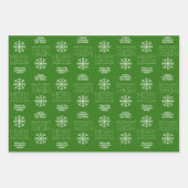 メリーモダンクリスマスとHNYの姓 ラッピングペーパーシート (正面3)