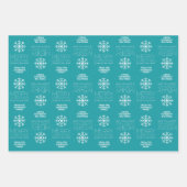 メリーモダンクリスマスとHNYの姓 ラッピングペーパーシート (正面2)