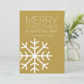 メリーモダンクリスマスのスノーフレーク – 非写真 シーズンカード (スタンド正面)