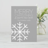 メリーモダンクリスマスのスノーフレーク – 非写真 シーズンカード (スタンド正面)