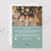 メリーモダンクリスマスのパワリーのペットおもしろい3枚の写真 シーズンカード (裏面)