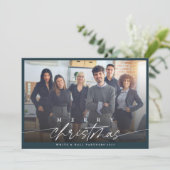 メリーモダンクリスマスのビジネス写真 シーズンカード (スタンド正面)