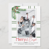 メリーモダンクリスマスのビジネス写真 シーズンカード (裏面)