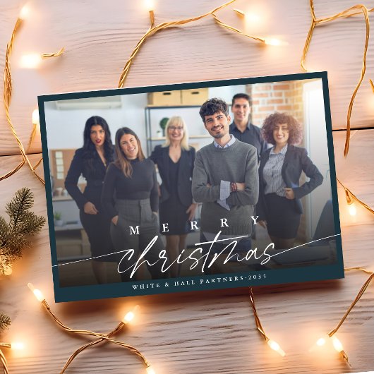 メリーモダンクリスマスのビジネス写真 シーズンカード