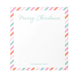 メリーモダンクリスマスのメモ帳 ノートパッド