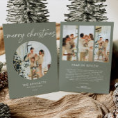 メリーモダンクリスマスのレビューでラウンドフォト年 シーズンカード