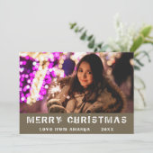 メリーモダンクリスマスの休日の写真 シーズンカード (スタンド正面)