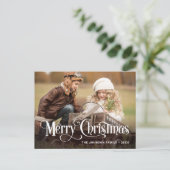 メリーモダンクリスマスの休日の写真 ポストカード (スタンド正面)