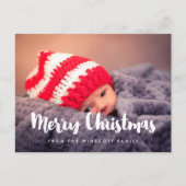 メリーモダンクリスマスの休日の写真 ポストカード (正面)