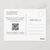 メリーモダンクリスマスの休日の写真 ポストカード (裏面)