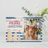 メリーモダンクリスマスの写真の休日 シーズンカード (スタンド正面)
