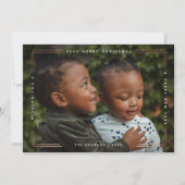 メリーモダンクリスマスの写真カード1枚写真 カード (正面)