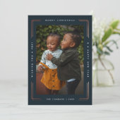 メリーモダンクリスマスの写真カード1枚写真 カード (スタンド正面)