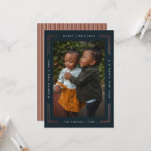 メリーモダンクリスマスの写真カード1枚写真 カード (正面/裏面インサイチュ)