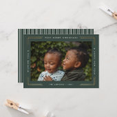 メリーモダンクリスマスの写真カード1枚写真 カード (正面/裏面インサイチュ)