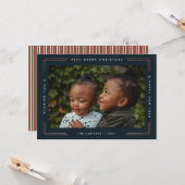 メリーモダンクリスマスの写真カード1枚写真 カード (正面/裏面インサイチュ)