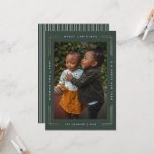 メリーモダンクリスマスの写真カード1枚写真 カード (正面/裏面インサイチュ)