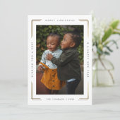 メリーモダンクリスマスの写真カード1枚写真 カード (スタンド正面)