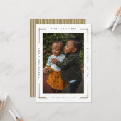 メリーモダンクリスマスの写真カード1枚写真 カード (正面/裏面インサイチュ)