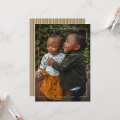 メリーモダンクリスマスの写真カード1枚写真 カード (正面/裏面インサイチュ)