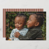 メリーモダンクリスマスの写真カード1枚写真 シーズンカード (正面/裏面)