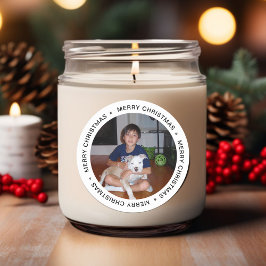 メリーモダンクリスマスの写真 ラウンドシール