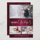 メリーモダンクリスマスの写真 案内状 (正面/裏面)