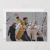 メリーモダンクリスマスの写真 | 濃いオーバーレイ シーズンカード (正面)