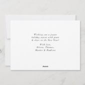 メリーモダンクリスマスの写真 | 濃いオーバーレイ シーズンカード (裏面)