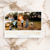 メリーモダンクリスマスの写真 箔シーズンカード