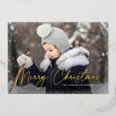 メリーモダンクリスマスの台本の写真 箔シーズンカード (正面)