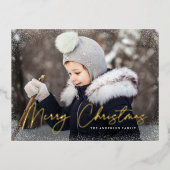 メリーモダンクリスマスの台本の写真 箔シーズンポストカード (正面)