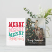 メリーモダンクリスマスの台本の家族の写真 シーズンカード (スタンド正面)