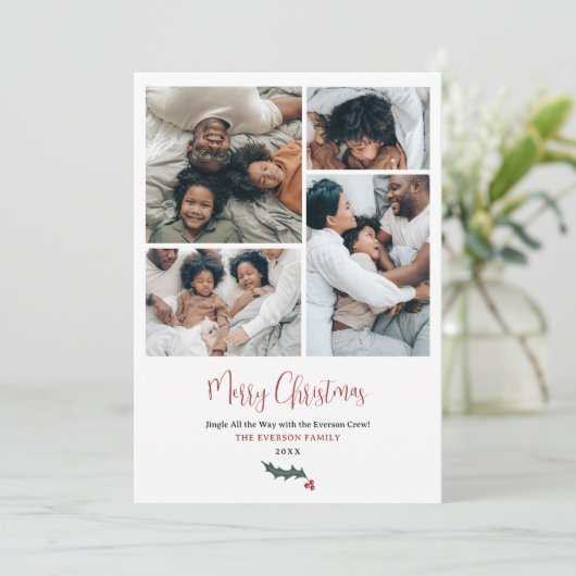 メリーモダンクリスマスの台本の家族5枚の写真 シーズンカード (スタンド正面)